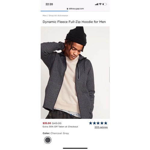 Áo khoác Old Navy - Zip Hoodie