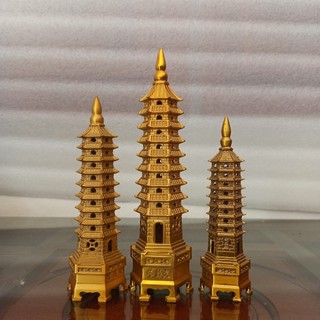 Tháp Văn Xương bằng đồng liền khối 9 tầng cầu bình an, học hành đỗ đạt, công danh.