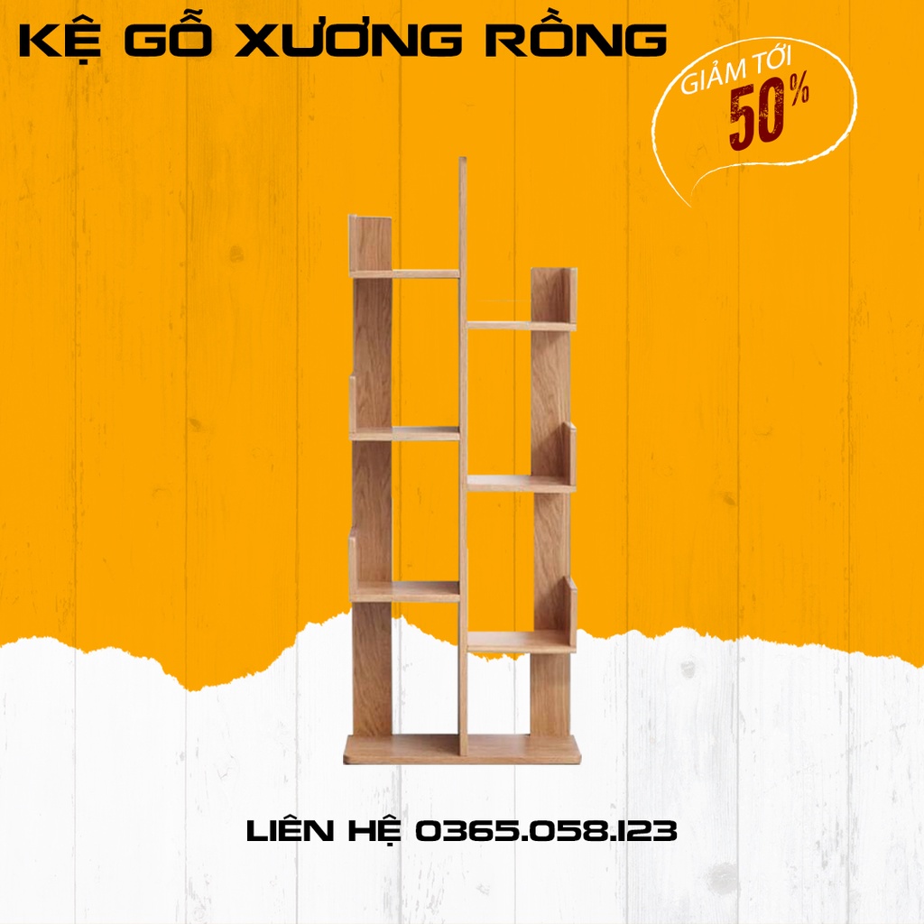 Kệ Gỗ Xương Rồng đa năng, kệ sách đa năng xinh xắn, đa năng, bền đẹp chất gỗ MDF dễ dàng lắp ráp