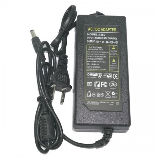 Bộ đổi nguồn điện 220v sang 12V-5A   - Bộ Adapter Chuyển Nguồn 12v 5A Chính Hãng