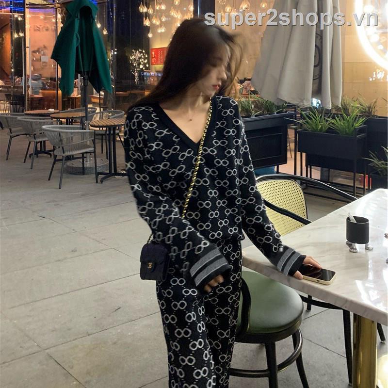 ✣❀Bộ 2 Sản Phẩm Áo Thun Dài Tay + Quần Dài Phong Cách GUCCI Thời Trang