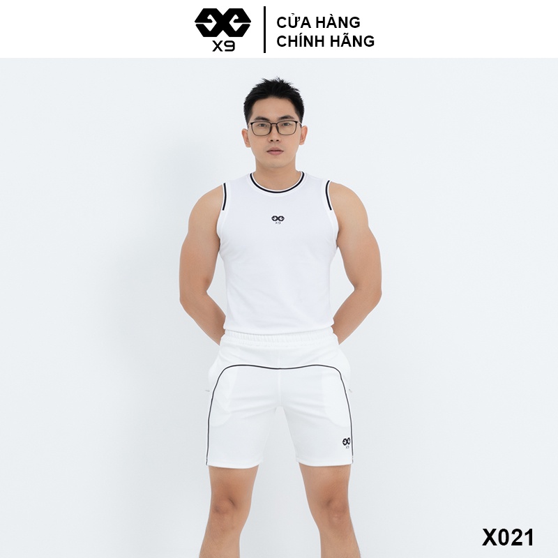 [Mã BMLT35 giảm đến 35K đơn 99K] Áo Thun Tanktop 3 Lỗ Nam Bo Viền 1 Nữa Tập Gym Thể Thao Chạy Bộ - X9 Sportswear - X021