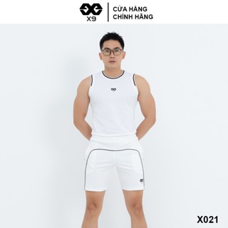 Áo Thun Tanktop 3 Lỗ Nam Bo Viền 1 Nữa Tập Gym Thể Thao Chạy Bộ - X9 Sportswear - X021
