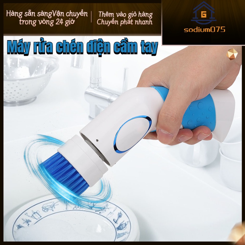 Có thể bán buôn Máy rửa bát điện cầm tay Chổi cọ bàn chải làm sạch cho nhà bếp Sodium075 Hàng giao ngay