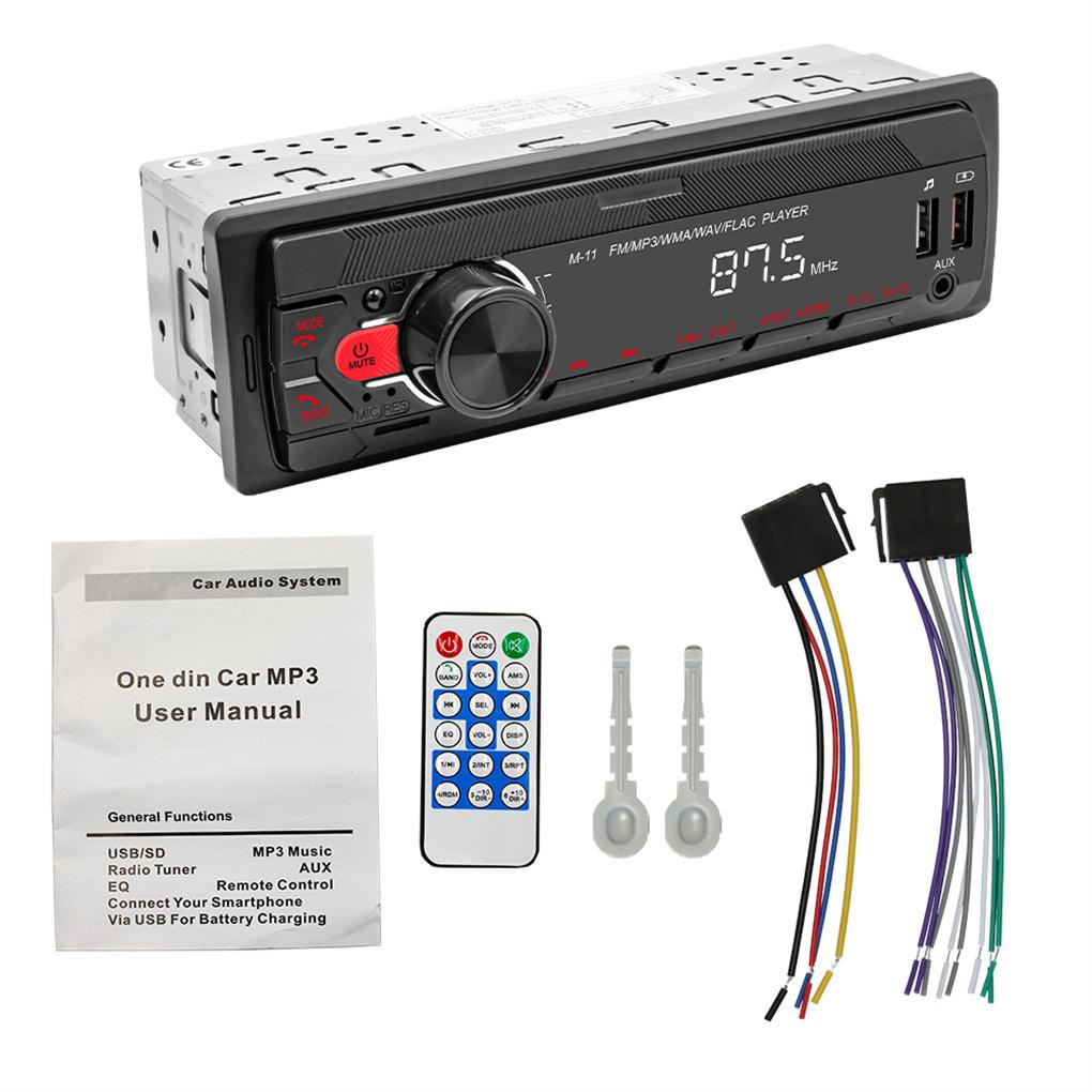Máy Phát Nhạc CD Radio AUX In-Dash Tự Động MP3 / WMA / WAV / FLAC Kết Nối Bluetooth Thông Dụng Cho Xe Hơi
