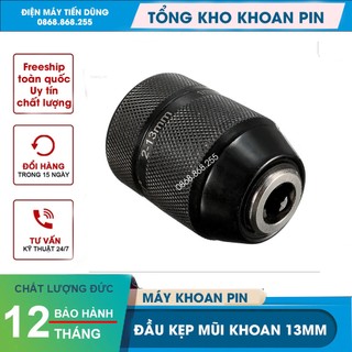 Đầu kẹp mũi khoan auto lock 13mm chuôi ren 1/2 dùng cho khoan điện và khoan pin