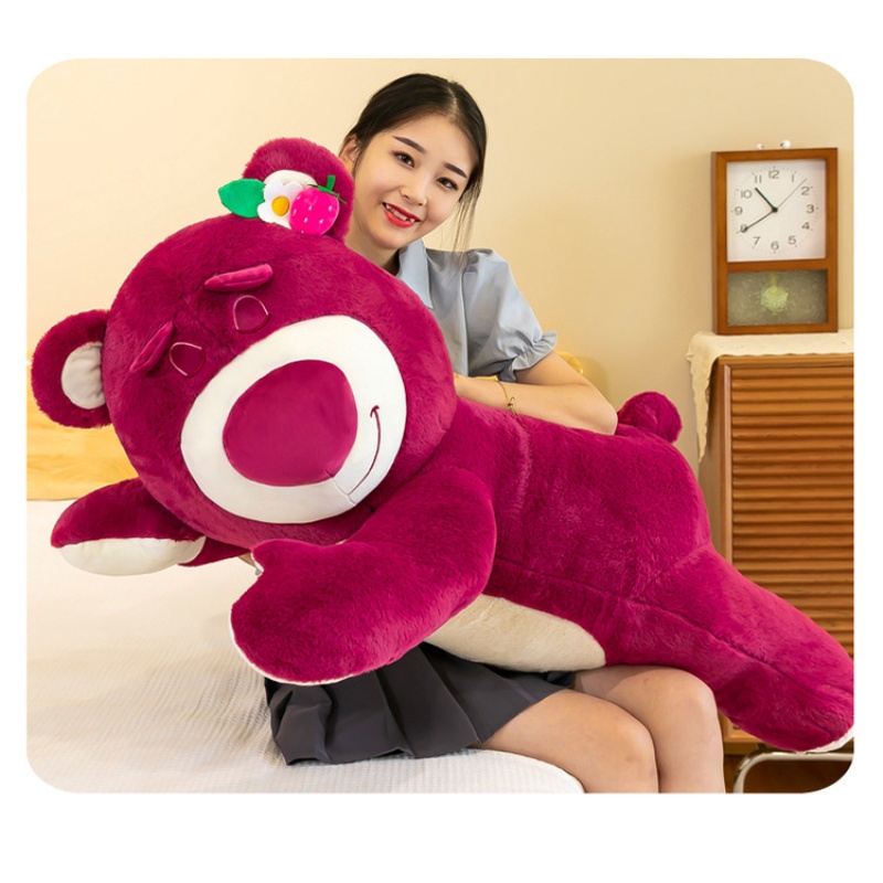 Hàng Có Sẵn Thú Nhồi Bông Gấu Dâu Tây Dễ Thương 50Cm/70Cm Làm Quà Tặng