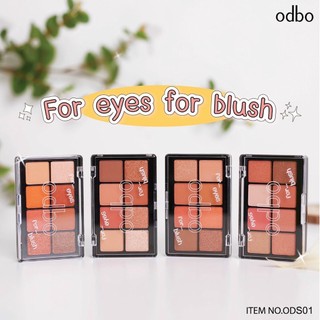 bộ phấn mắt mini odbo Eyeshadow And Blush Od1022 (20gr)