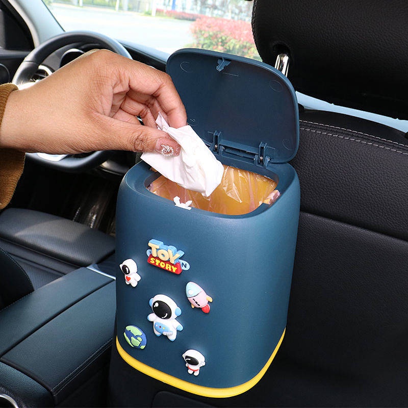 Thùng rác sáng tạo thiết kế dễ thương tiện dụng cho xe hơi 4c5X