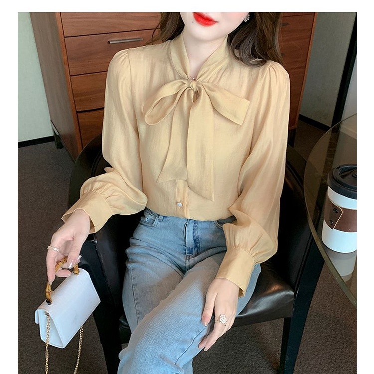 Áo Sơ Mi Chiffon Tay Dài Thời Trang Mùa Thu Dành Cho Nữ