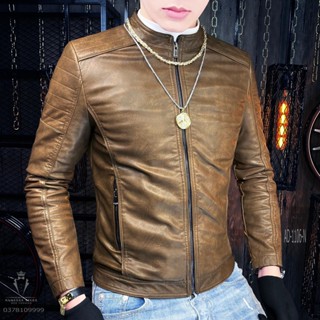 Áo khoác da nam fom body mẫu mới nhất năm nay 2025