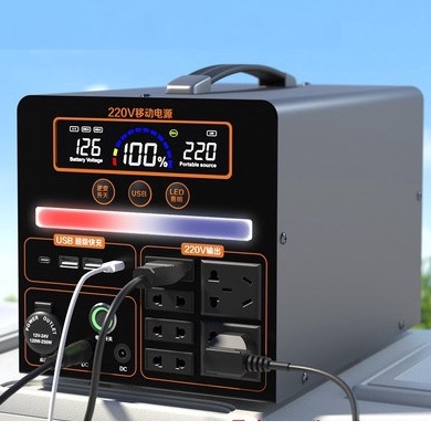 Nguồn điện Dự Phòng -Máy phát điện di động 38.000mAh-Công Suất Đỉnh 1500W-Cổng điện 220V-1500W