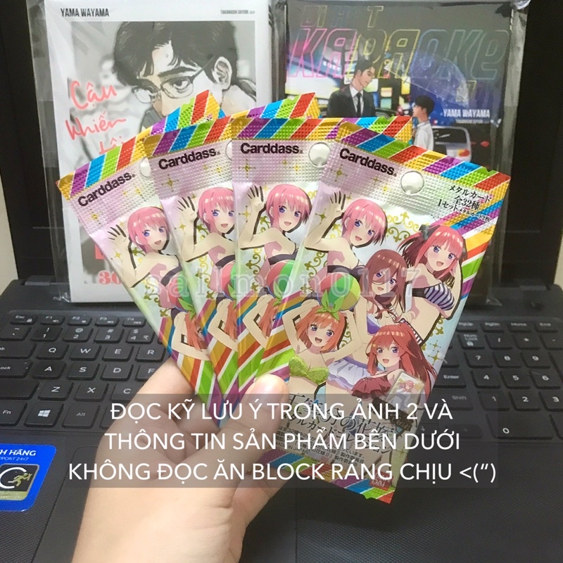 Pack Metal Card Nhà Có 5 Nàng Dâu gói thẻ nhân phẩm random Gotobun no Hanayome
