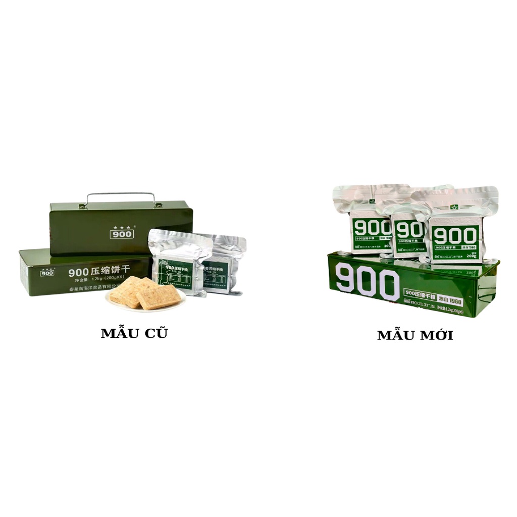 LƯƠNG KHÔ QUÂN ĐỘI THÙNG SẮT NHỎ 1.2KG