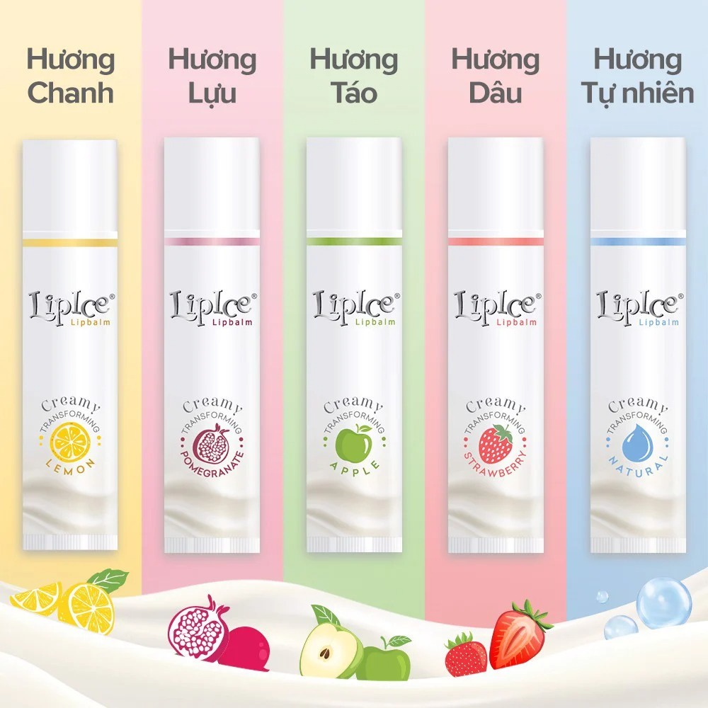 Son Dưỡng Không Màu Chuyển Kem Mịn LipIce Creamy Lipbalm SPF15 4.3g