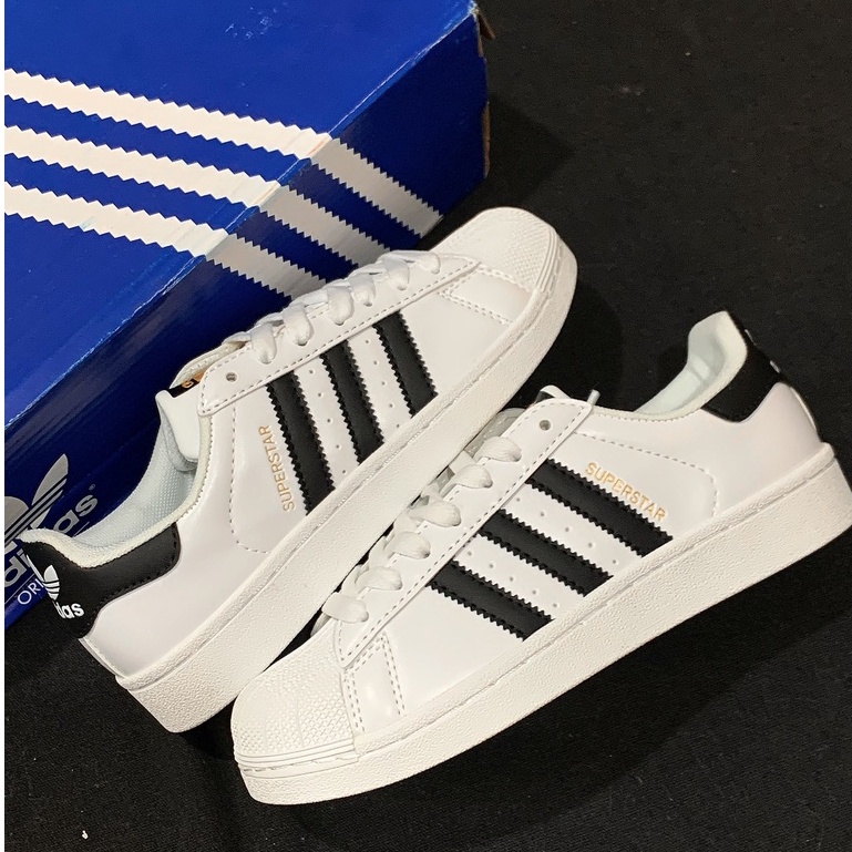 GIày superstar mũi sò màu trắng sọc đen, giày thể thao adidas nam nữ cao cấp sezi 36_43