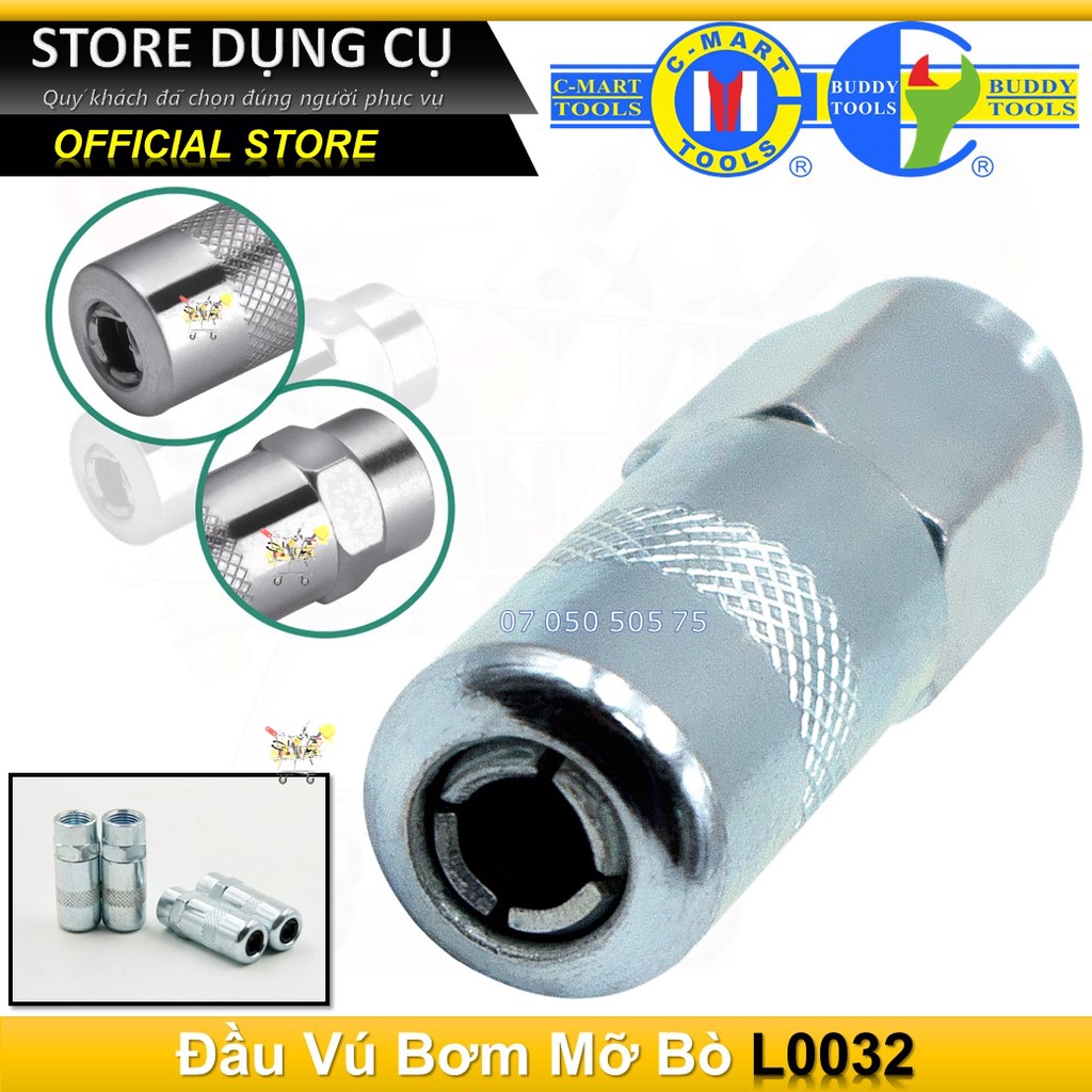 Đầu bơm mỡ bò C-Mart L0032 Cmart | Dụng cụ vú bơm mỡ bò đầu bằng Cmart Buddy