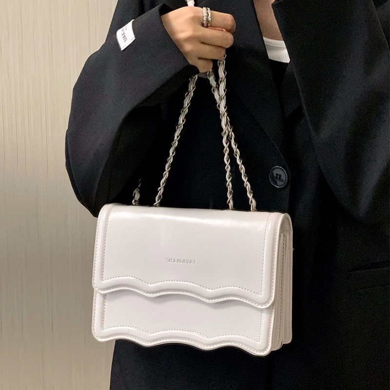 Túi Đeo Chéo Dây Xích Thiết Kế Đơn Giản Thời Trang Cao Cấp Cho Nữ