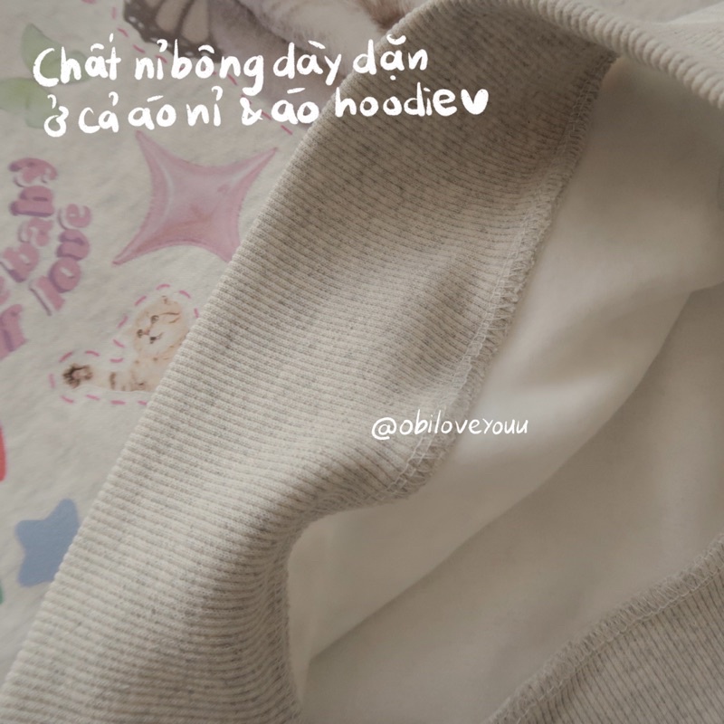 obiloveyouu - [ORDER] Hoodie và áo nỉ bông mèo Daiwing