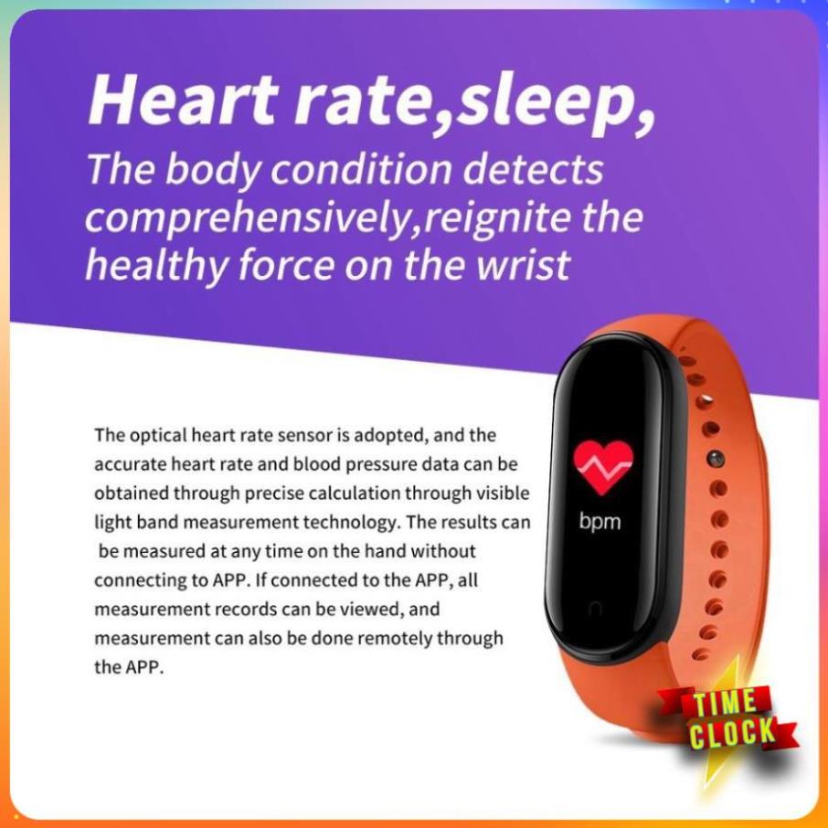 Vòng đeo tay thông minh SKMEI M4 hỗ trợ theo dõi sức khỏe - Chính hãng bảo hành 12 tháng.