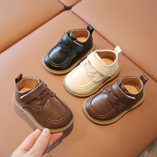 Giày Tập Đi Cho Bé Trai Bé Gái - Giày Da Đế Mềm Size 15-26 M040