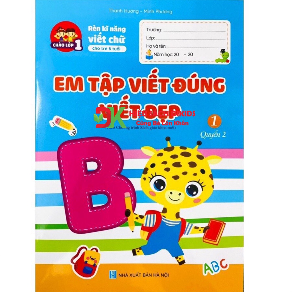 Sách - Bộ rèn kỹ năng viết chữ Em tập viết đúng viết đẹp 3 cuốn