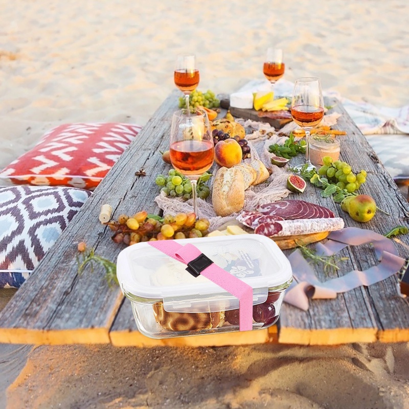 Dây Đai Cố Định Hộp Cơm Trưa Chịu Lực Cao Nhiều Màu Sắc Tùy Chỉnh Tiện Dụng Mang Theo Du Lịch / Dã Ngoại / Đi Học