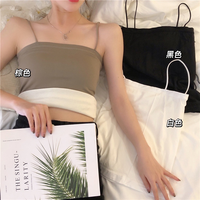 Áo croptop SUXI lót nhung dày dặn màu trơn dáng ôm thời trang mùa thu cho nữ