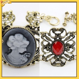 Vòng đeo tay khắc hình nữ hoàng Elizabeth Cameo thời trang