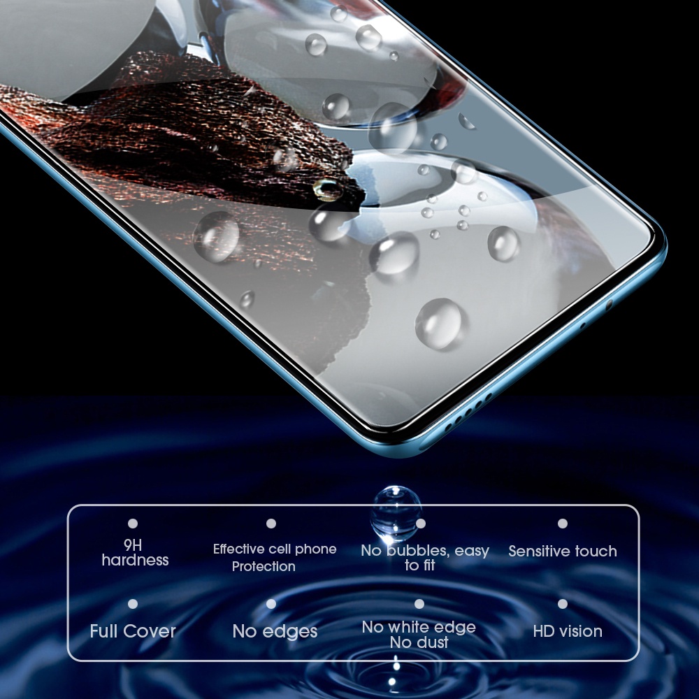 Kính Cường Lực 9H Toàn Màn Hình Chống Dấu Vân Tay Cho Xiaomi 12T 12T Pro