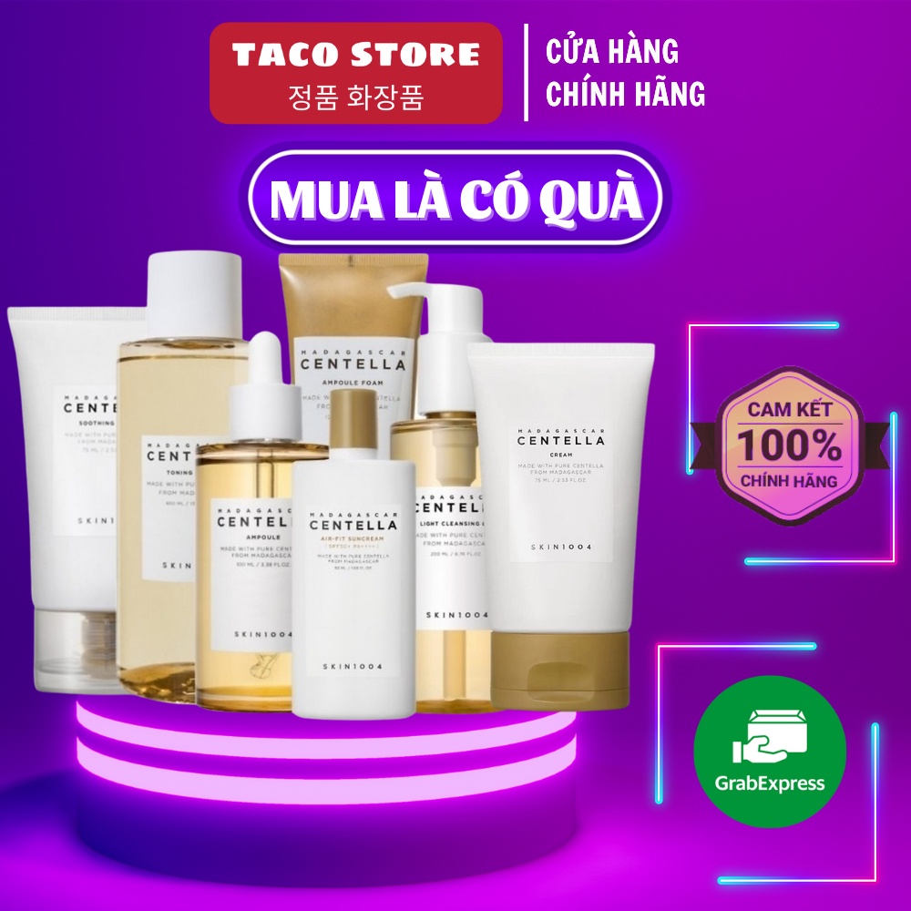 Kem Dưỡng Da Giảm Mụn Chiết Xuất Rau Má Skin1004 Madagascar Centella Soothing Cream