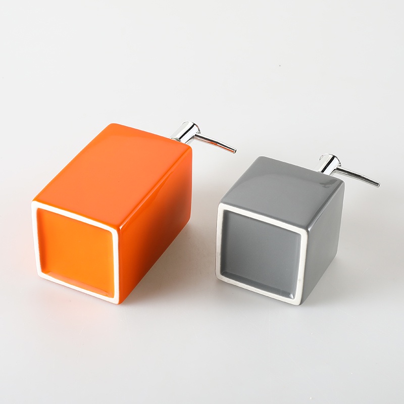 Bình Gốm Sứ Dạng Ấn Đựng Xà Phòng Rửa Tay Xà Phòng Màu macaron