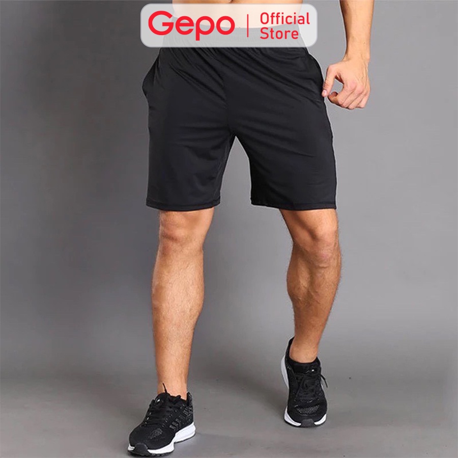 Quần Short Thể Thao Nam Màu Đen Chuyên Tập Gym &amp; Chạy Bộ YINGHU