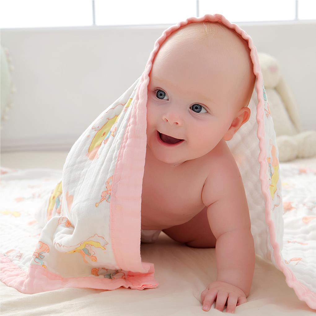 Khăn Tắm Vải Cotton Khô Nhanh Dành Cho Bé Sơ Sinh