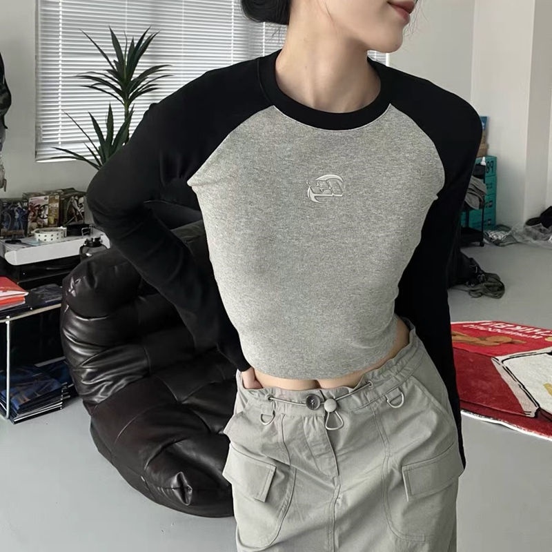 Hệ Thống immune system Áo Thun Raglan Tay Dài Màu Trắng Đen Xám Thời Thượng