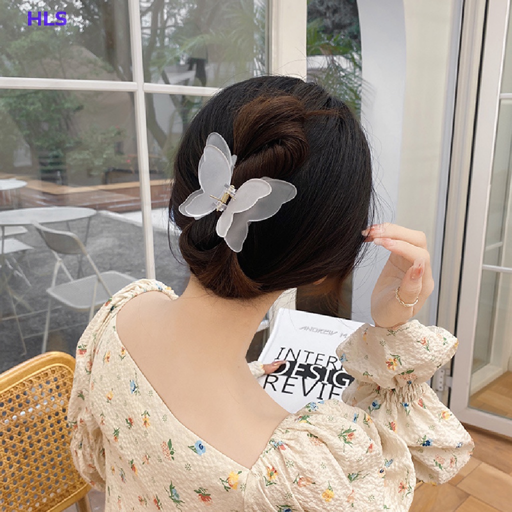 Kẹp Tóc Càng Cua Hai Lớp Màu Nhuộm Gradient Thời Trang Cho Nữ