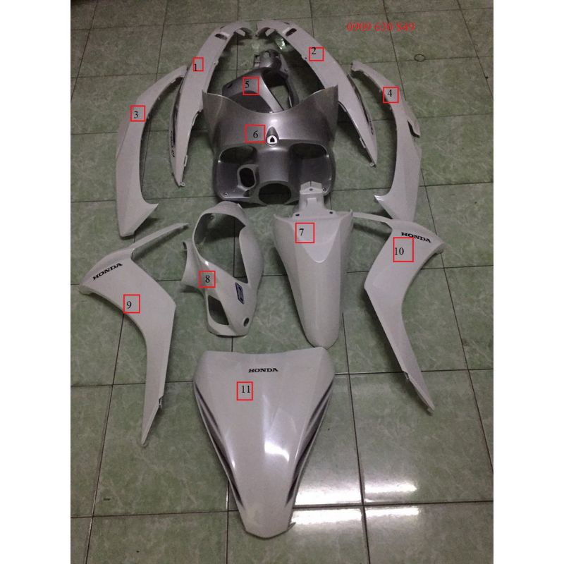 DÀN ÁO VISION CŨ XÀI CHUNG TỪ ĐỜI 2011.2012.2013 ZIN HÃNG HONDA