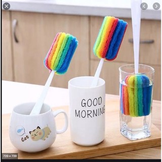 Cây cọ rửa ly cốc, lọ hoa 7 màu