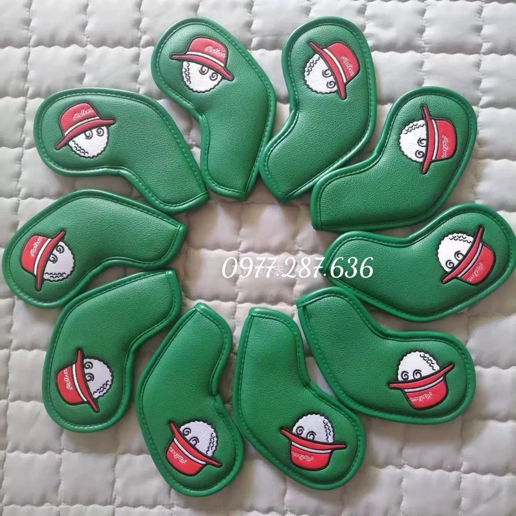 Malbon golf cover gậy golf Malbon bọc đầu gậy sắt da PU chống trầy xước bụi bẩn  BD032