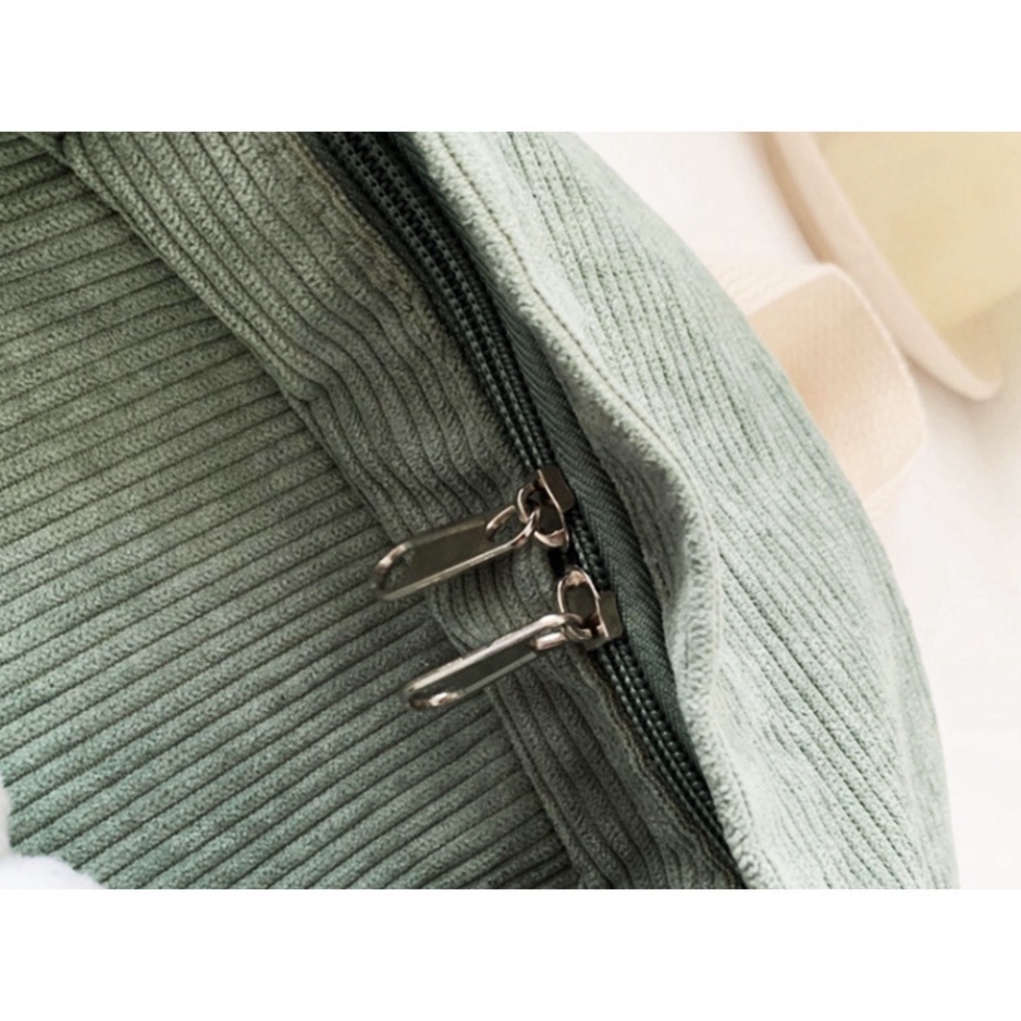 Balo nữ đi học ulzzang chất len, balo nhung tăm hàng Quảng Châu | BL001