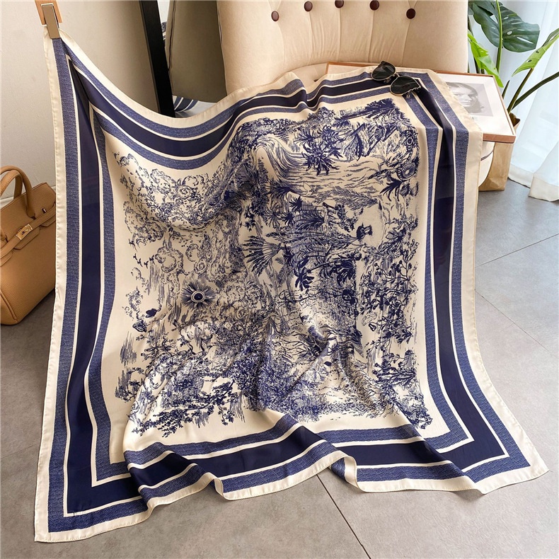 Khăn lụa bản to 110cm mẫu mới 2023 (chưa kèm hộp)