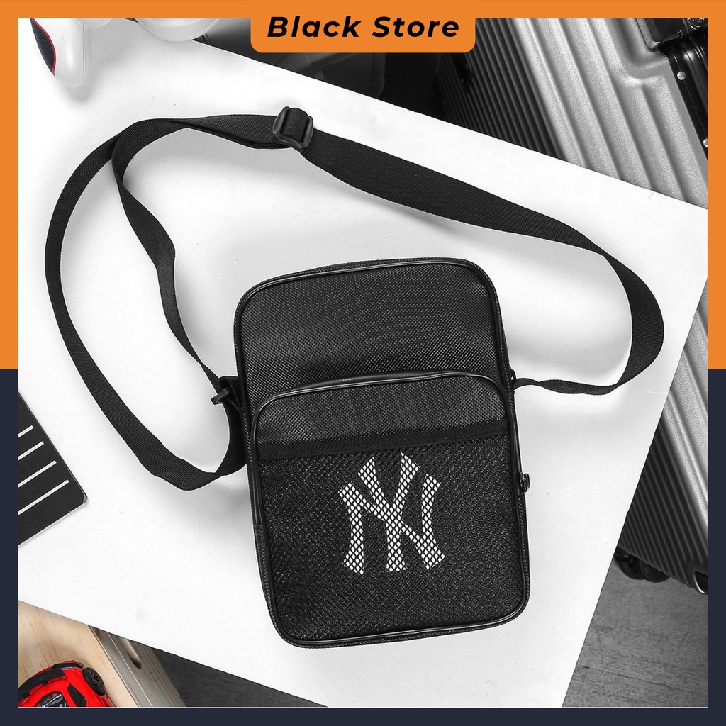 Túi đeo chéo ipad NY MLB mặt lưới – để vừa ipad mini, chất liệu phủ nhựa chống trầy, chống nước tốt