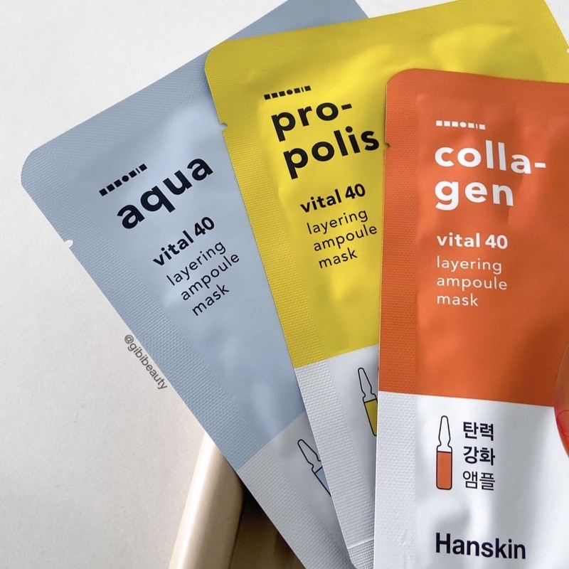 Mặt nạ HANSKIN Vital 40 Layering Ampoule Mask 21g