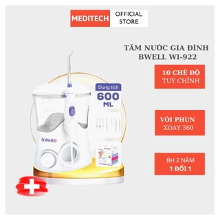 Máy tăm nước gia đình b.well wi 922 combo + 3 đầu tăm, tăm nước vệ sinh răng thụy sĩ cao cấp 7 đầu tăm