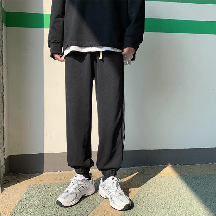 Quần Legging Thể Thao Phối Ba Sọc Phong Cách Hàn Quốc Mới Cho Nam Nữ