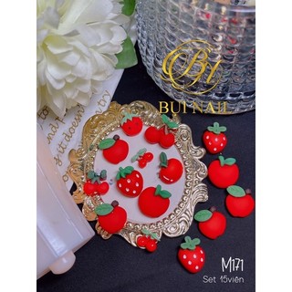 Charm dâu cherry m171 set 15viên