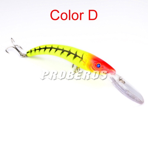 Mồi Câu Cá Giả Bằng Nhựa Cứng 15.5Cm / 16.3g Kèm 2 Mồi Câu# Mồi Câu Cá Giả Mắt 3D Độ Sâu 2.7m-4.5m Có Móc Chuyên Dùng