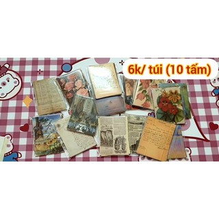 Giấy dán trang trí sổ, kiểu vintage ĐẸP và LẠ