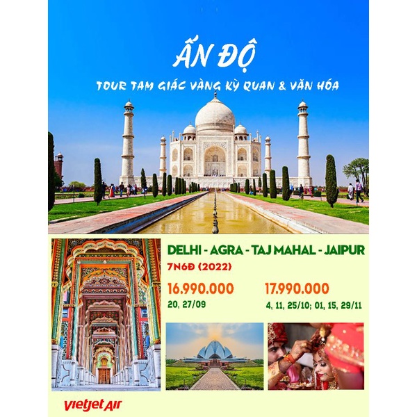 Tour khám phá tam giác vàng Ấn Độ