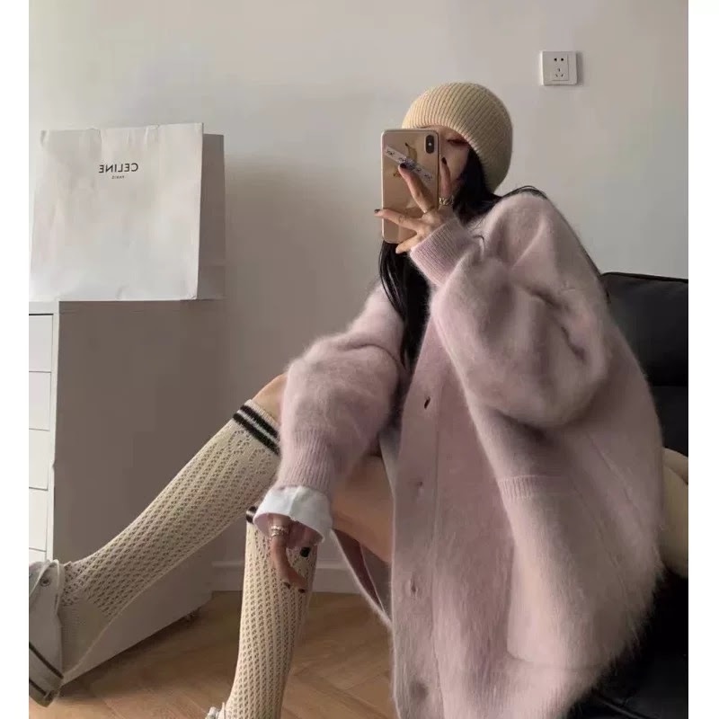 Áo khoác cardigan dệt kim phong cách Hàn Quốc thời trang cho nữ